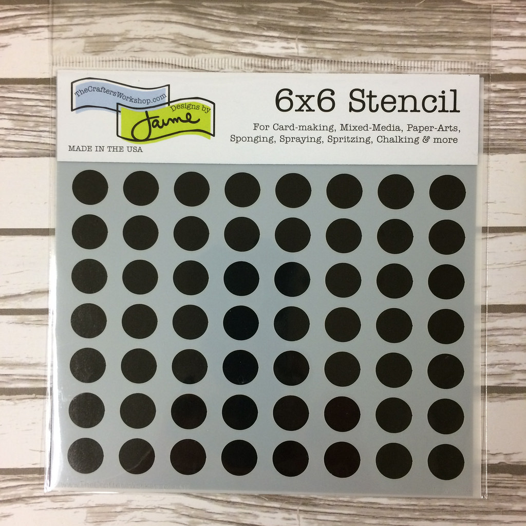The Crafters Workshop Stencil - Mini Circle Grid - 6x6