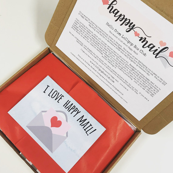 I Love Happy Mail Postcard