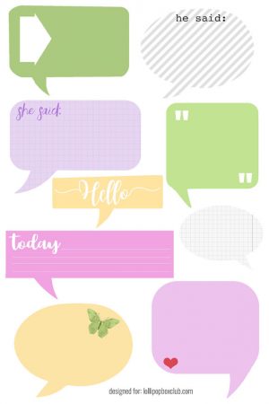 Lollipop Box Club October 2018 Downloads x2