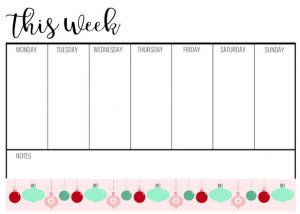 Lollipop Box Club Christmas Cheer Planner 2018 Downloads