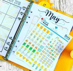 May Planner Stickers