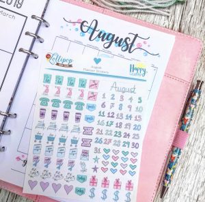 August Planner Stickers