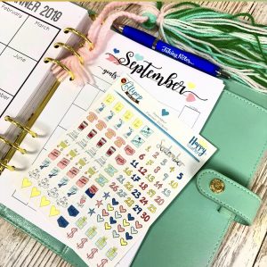 September Planner Stickers