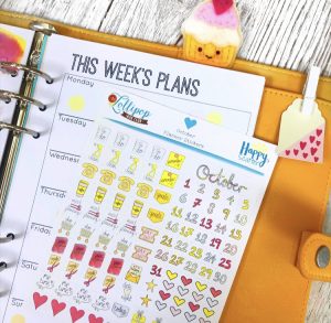 October Planner Stickers