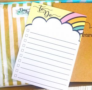 Rainbow To-Do Notepad A6