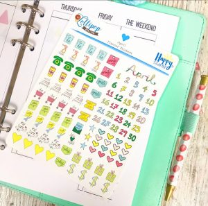 APRIL 2020 Planning Stickers