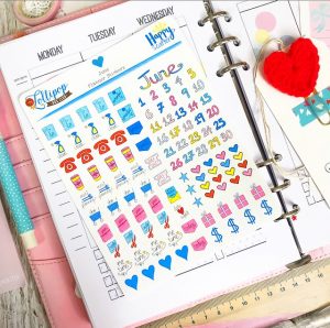 June 2020 Planning Stickers