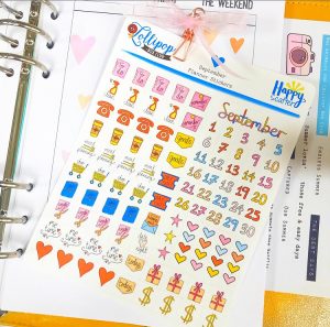 September Planning Stickers