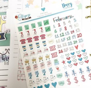 February 2021 Planning Stickers