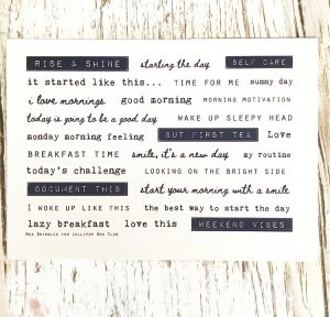 Rise & Shine - Word Stickers