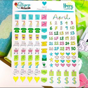 April 2021 Planning Stickers