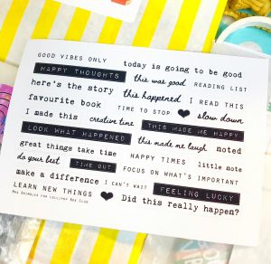 Good Vibes - Word Stickers