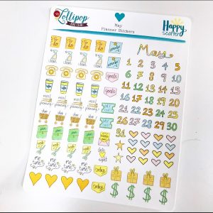 May Planning Stickers