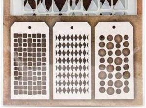 Tim Holtz - Mini Stencils - Set 9