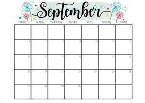 September Calendar Download