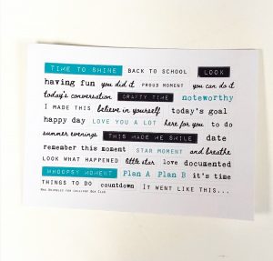 Time to Shine - Word Strip Stickers