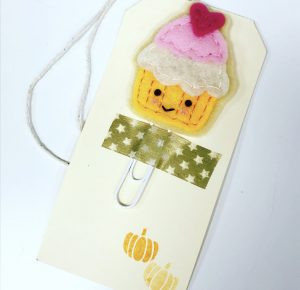 Pink Pumpkin Cupcake Planner Clip - sold out