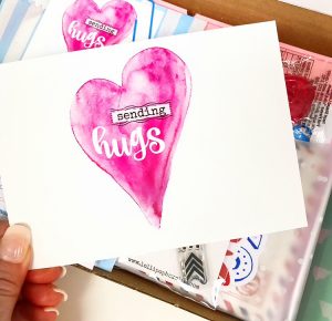 Sending Hugs Postcard