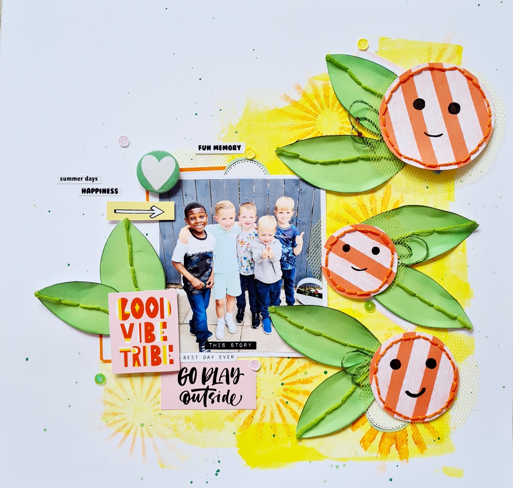 Cool Vibe Tribe Scrapbook Layout