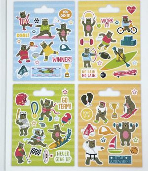 Sport Glitter Sticker Book - 132 pcs