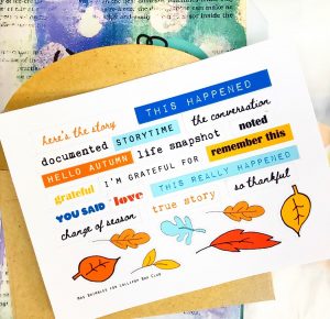 Here's the Story- Word Strip Stickers