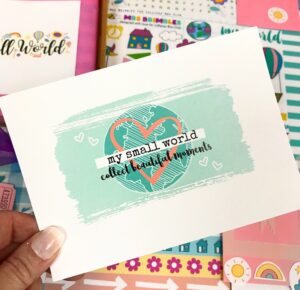 My Small World Postcard