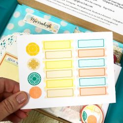 Marrakesh Journal Box Stickers