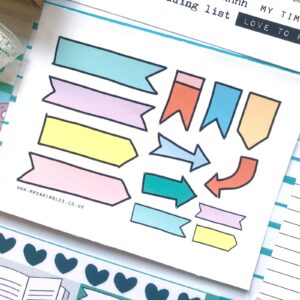 In The Library - Flag Stickers