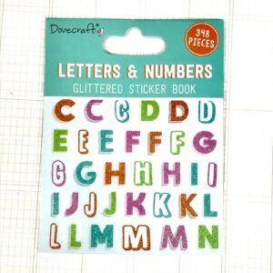 Alphabet & Numbers Glitter Sticker Book