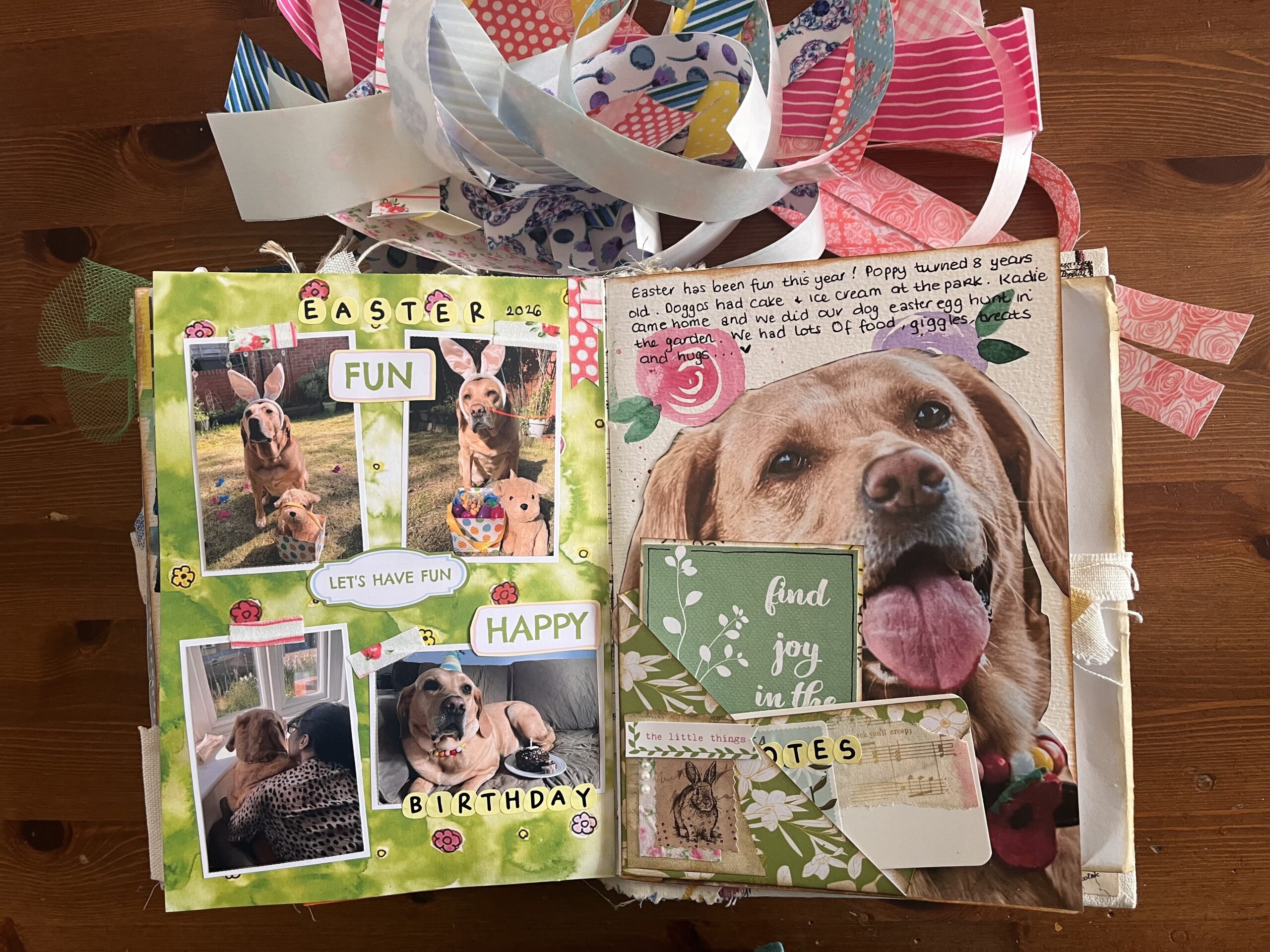 Spring Vibes and fabric washi tape making